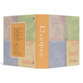 Color Block Recipe Binder binder