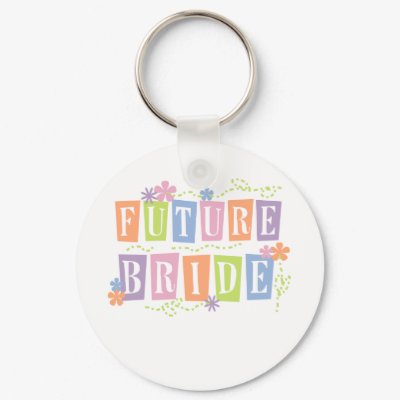 Color Blocks Future Bride Keychains by weddingsareus