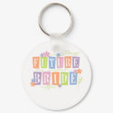 Color Blocks Future Bride keychains