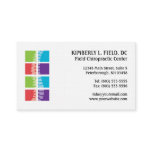Color Blocks Spine Chiropractic Business Cards