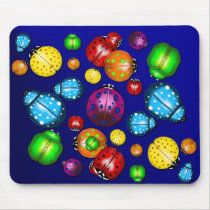 Color Bugs Mousepad by Lotacats Color Bugs Mousepad