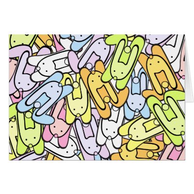 color bunnies greeting cards by VioDeSign