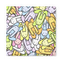 color bunnies magnets by VioDeSign color bunnies magnets