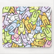 color bunnies mousepads by VioDeSign color bunnies mousepads