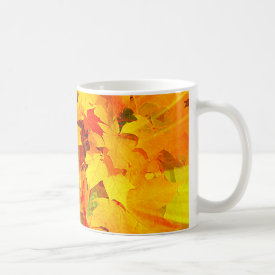 Color Burst of Fall Leaves Autumn Colors Mug