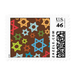 Color Burst Stars postage