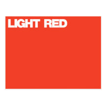 Color Card light red Postcard