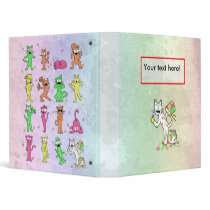 Color Cats binder 1 inch