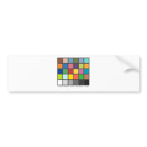 Color Checker Table Bumper Stickers