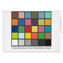 Color Checker Table Greeting Card