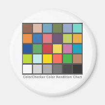 Color Checker Table Fridge Magnets