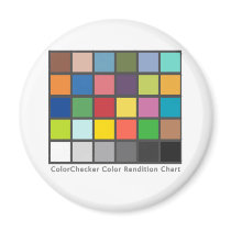 Color Checker Table Fridge Magnets