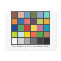 Color Checker Table Postcard