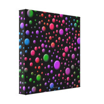 Color Circles Stretched Canvas Prints