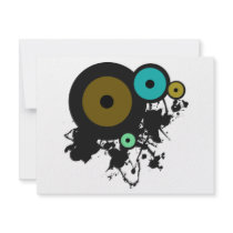 Color Circles! Unique graphic design! invitations