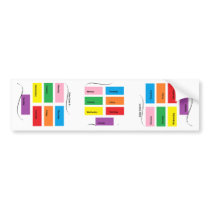 Color Code It - CricketDiane Designer Stuff Bumper Sticker