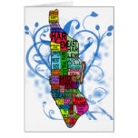 Color Coded Manhattan Map cards