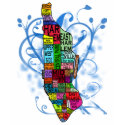 Color Coded Manhattan Map t-shirts