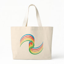 Color Curves: Vector Illustration: Canvas Bags