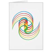 Color Curves: Vector Illustration: Greeting Card