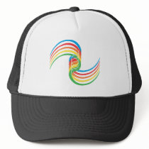 Color Curves: Vector Illustration: Mesh Hat