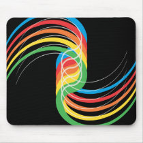 Color Curves: Vector Illustration: Mouse Pad