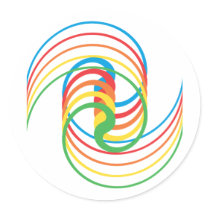 Color Curves: Vector Illustration: Stickers