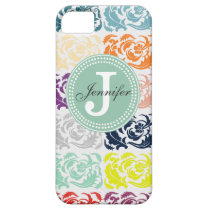 Color Damask & Mint Monogram iPhone Case casemate cases