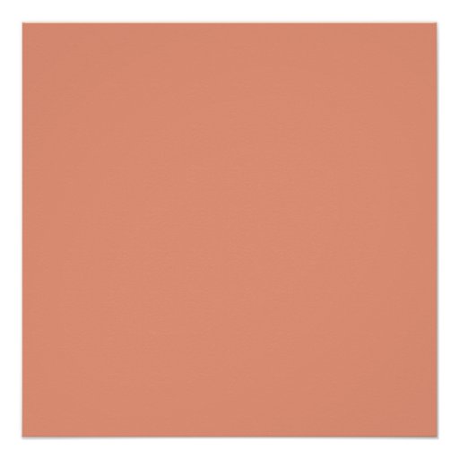 Color Dark Salmon Poster Zazzle