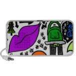 Color doodles portable speaker