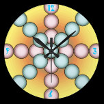 Color dots clock wall clocks