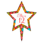 Color Drops Custom Star Cake Topper