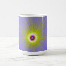 Color Explosion in Yellow and Blue Mug