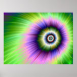 Color Explosion Tie-dyed Poster