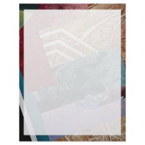 Color fever , abstract art personalized letterhead
