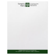 Color Footer - Dark Green letterhead