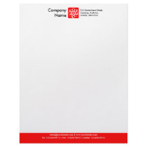 Color Footer - Red letterhead