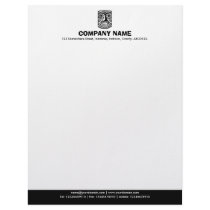 Color Footer (Tiki) - Black Letterhead Design