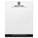 Color Footer (Tiki) - Black Letterhead Design