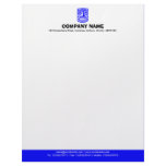 Color Footer (Tiki) - Blue Letterhead