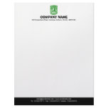 Color Footer (Tiki) - Green and Black Letterhead