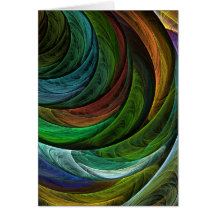 Color Glory Abstract Art Greeting Card