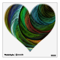Color Glory Abstract Art Heart Wall Decal