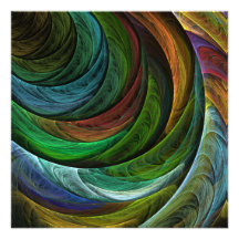 Color Glory Abstract Art Invitations
