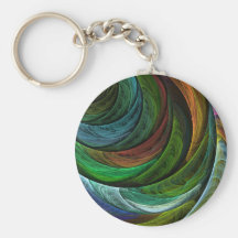 Color Glory Abstract Art Keychain