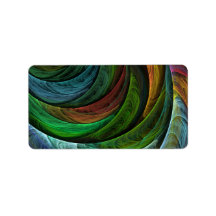 Color Glory Abstract Art Personalized Address Labels