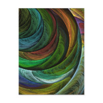 Color Glory Abstract Art Postcard
