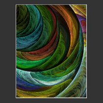 Color Glory Abstract Art Postcard postcards