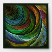 Color Glory Abstract Art Square Envelope