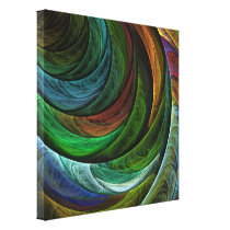Color Glory Abstract Art Wrapped Canvas Print